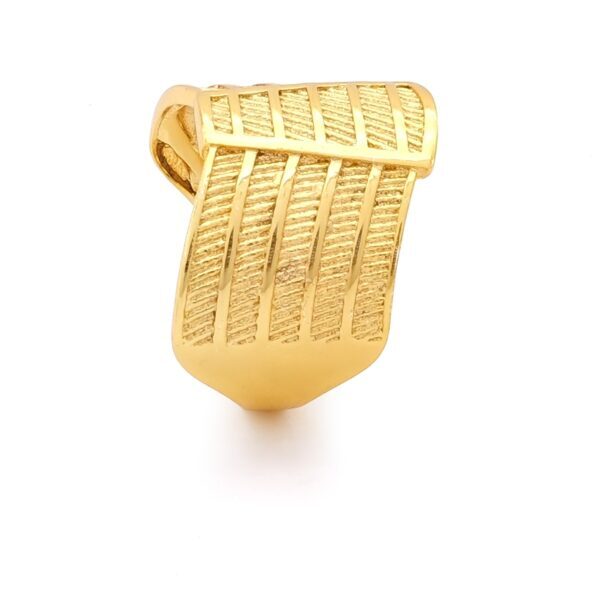 Alternative view of Çelik Yüzük Kadın Altın Kaplama Trabzon Model YZK-505