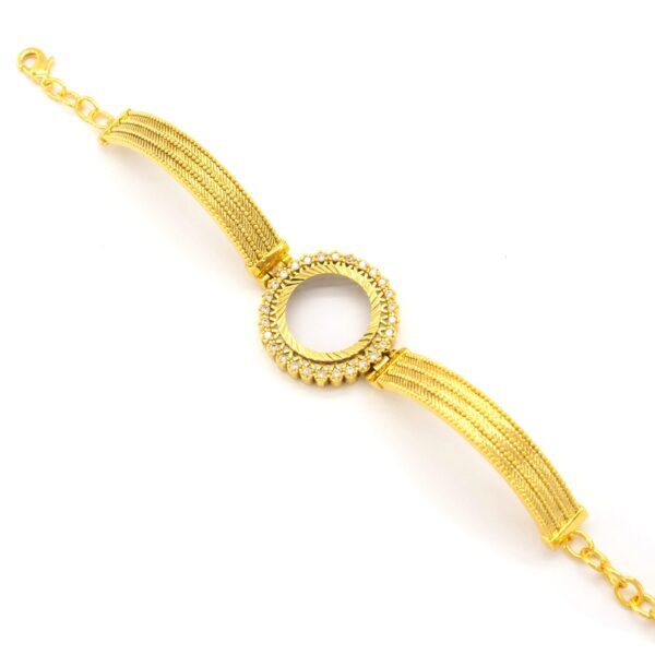 Alternative view of Çeyrek Altın Çerçeve Bileklik Çelik Altın Kaplama Trabzon Model-BLZ-645