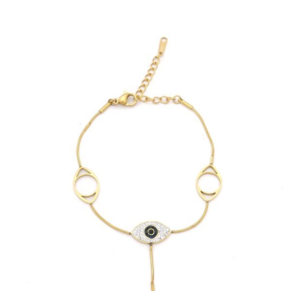 Alternative view of Şahmeran Altın Kaplama Kadın Nazar Boncuklu Göz Model- SHM-103