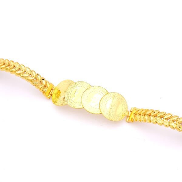 Alternative view of Altın Kaplama İmitasyon Dört Çeyrekli Başak Model Kelepçe Bileklik BLZ-653