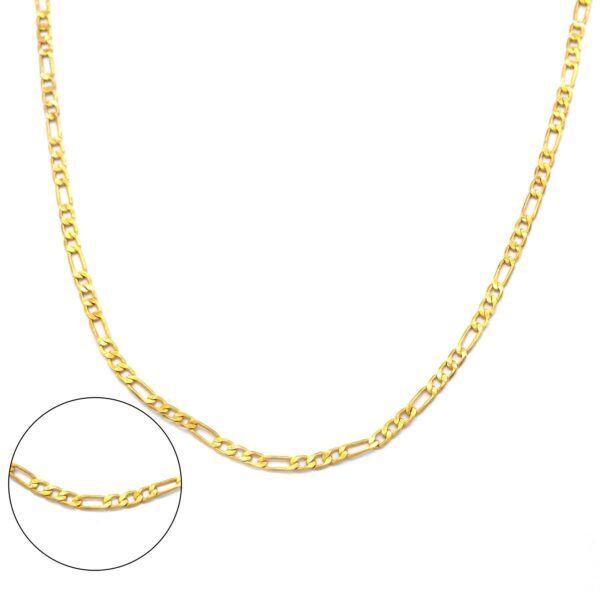 Çelik Zincir Altın Kaplama 2.5 MM Figaro Model ZN-157