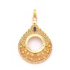 Çeyrek Altın Çerçeveli Kolye Ucu Altın Kaplama TGR-691