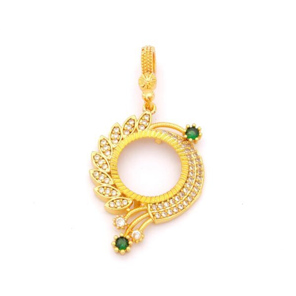 Çeyrek Altın Çerçeveli Kolye Ucu Altın Kaplama-TGR-606