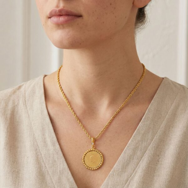 Alternative view of BZ Altın Kaplama Tam Altınlı Kadın Kolye Ucu TGR-344