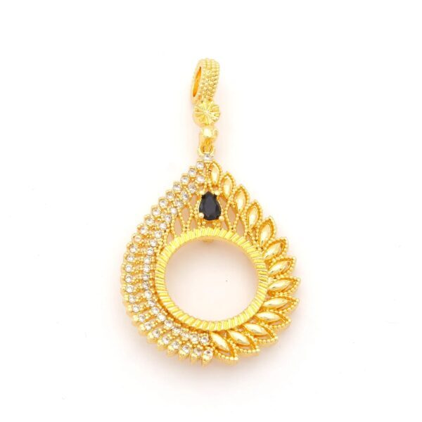 Çeyrek Altın Çerçeveli Kolye Ucu Altın Kaplama TGR-701