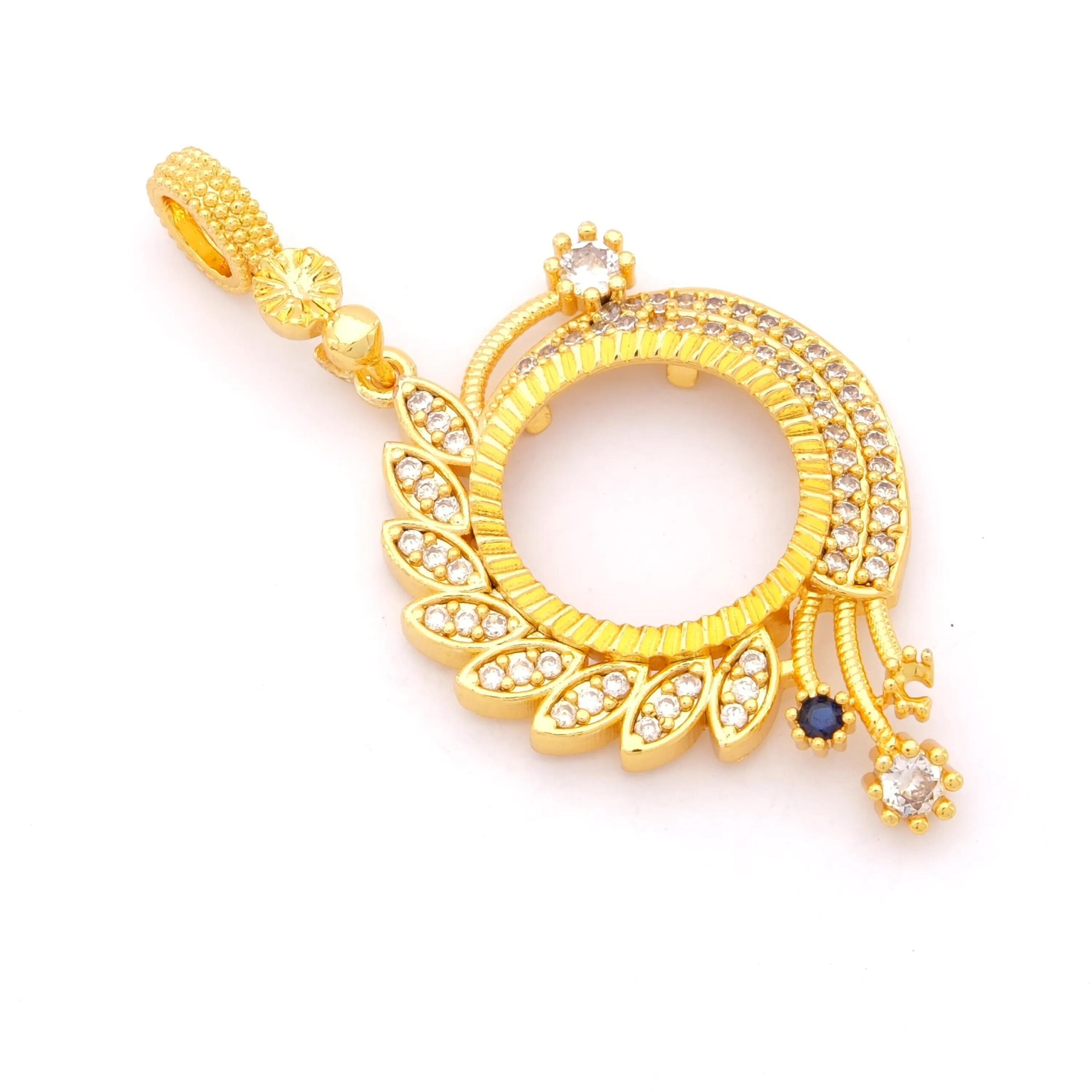 Çeyrek Altın Çerçeveli Kolye Ucu Altın Kaplama TGR-658 - Görsel 4