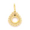 Çeyrek Altın Çerçeveli Kolye Ucu Altın Kaplama TGR-674