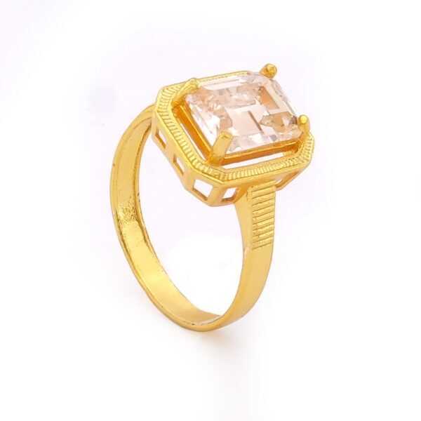 Çelik Baget Yüzük Altın Kaplama YZK-443