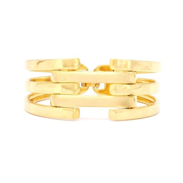 Altın Kaplama 2 Sırda Kaburga Kelepçe KB-127