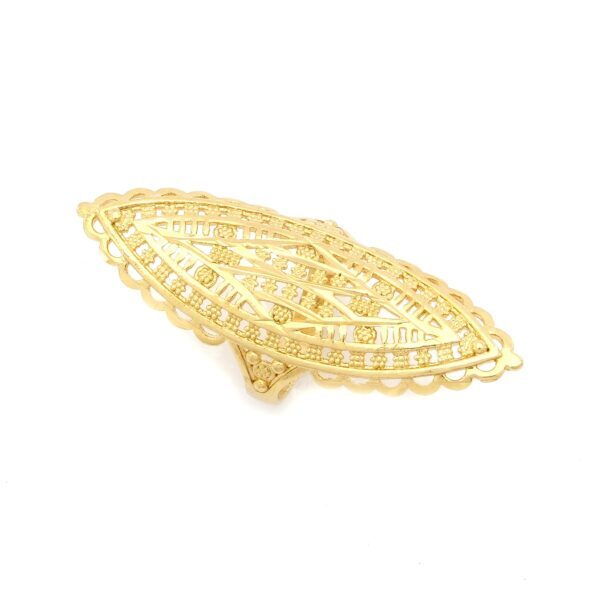 Alternative view of Altın Kaplama Hint Model Desenli Yüzük YZK-510