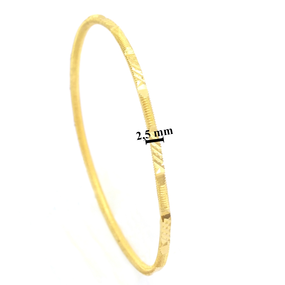 İmitasyon Ajda Bilezik Desenli Model 6 Adet 2.5 mm - BSET-123