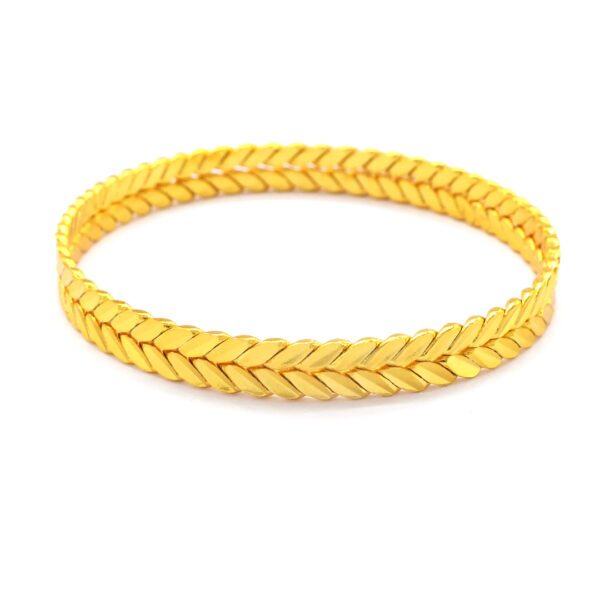 Altın Kaplama Adana Burması Başka Model Bilezik BLZ-3096