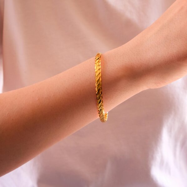 Alternative view of İmitasyon Burma Bilezik 3lü Model 6.5 mm (İçi Düz) BLZ-3002