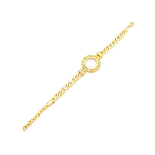 Alternative view of Altın Kaplama Çeyrek Çerçeve Bileklik BLK-1133