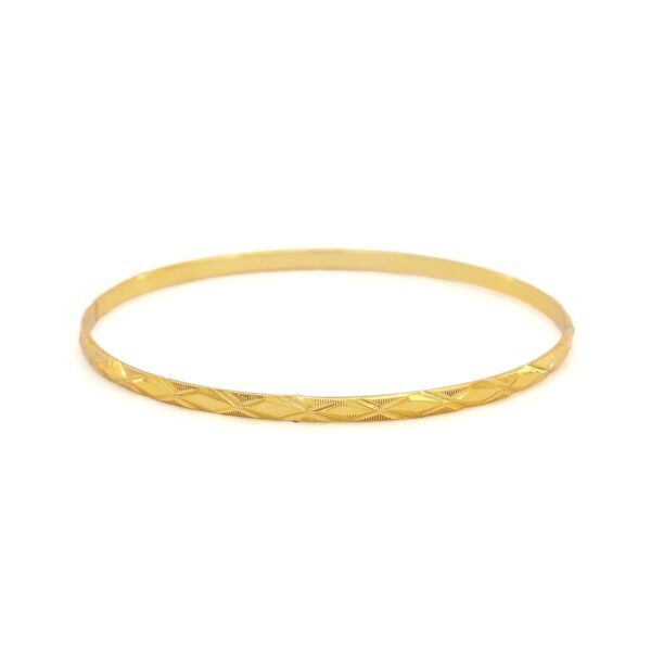 Alternative view of İmitasyon Altın Kaplama 3 mm Baklava Model Bilezik BLZ-3124