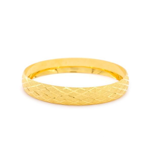 Alternative view of Altın Kaplama İmitasyon 1cm Baklava Model Bilezik BLZ-3122