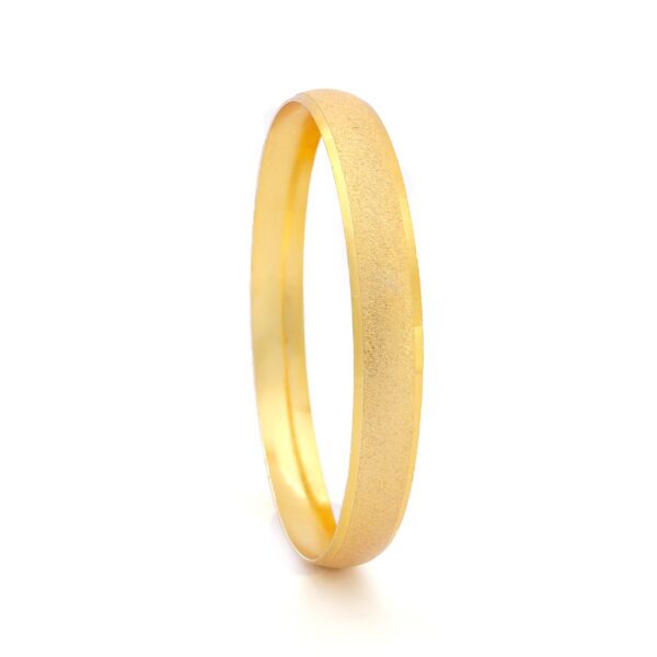 Altın Kaplama Sahte Bilezik 0.8 cm Simli - BLZ-3049