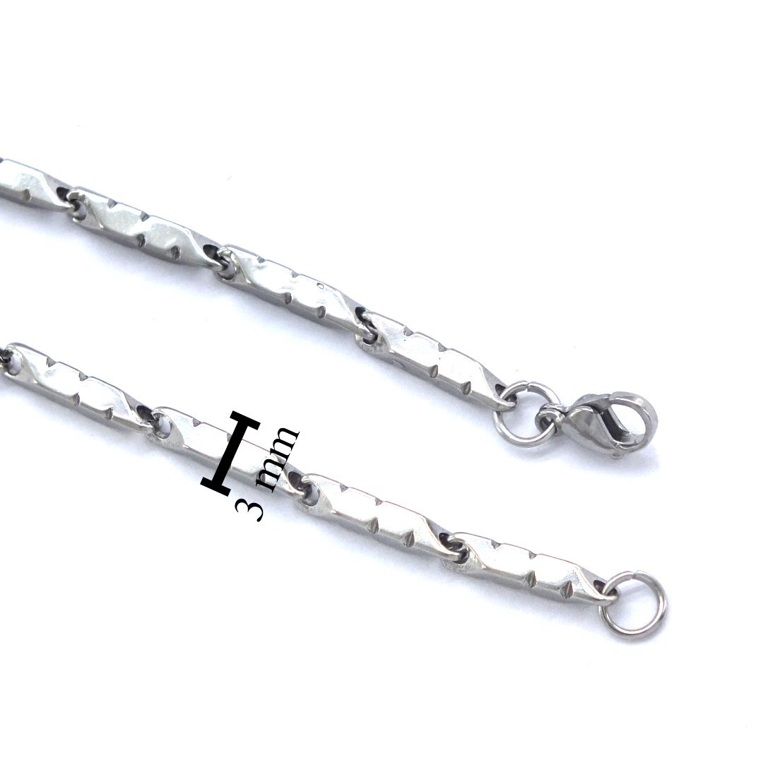BZ Çelik Zincir Erkek Zincir Kolye 55 cm ZN-257