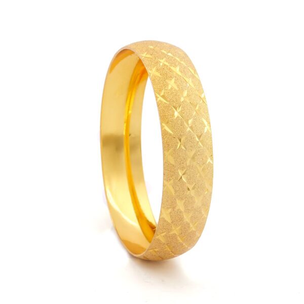Altın Kaplama İmitasyon Bilezik 1.5 CM Simli Baklava Model BLZ-3072