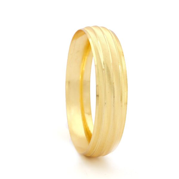 Altın Kaplama İmitasyon Bilezik 1.5 CM 4 Sıra Çizgili BLZ-3061